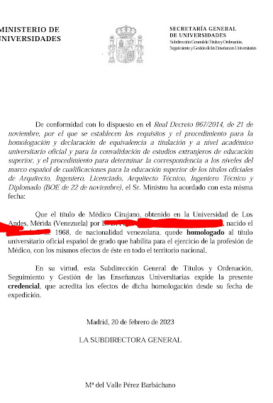 Cómo homologar un título en España